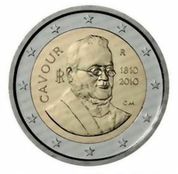 2 euro Italie 2010 Comte de Cavour