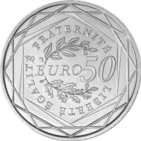50 euro Semeuse Argent 2010
