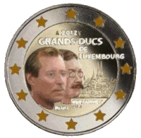 2 euro Luxembourg 2012 Guillaume IV couleur 1