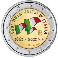 2 euro Italie 2011 Unification couleur 2
