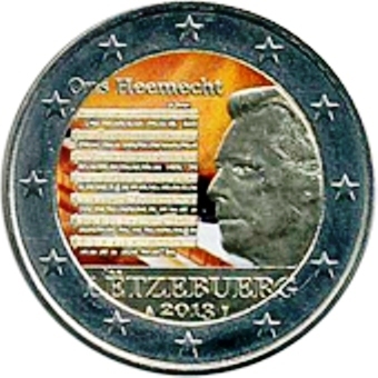 2 euro Luxembourg 2013 Hymne National couleur 3