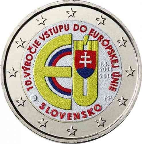 2 euro Slovaquie 2014 Union Européenne couleur 1