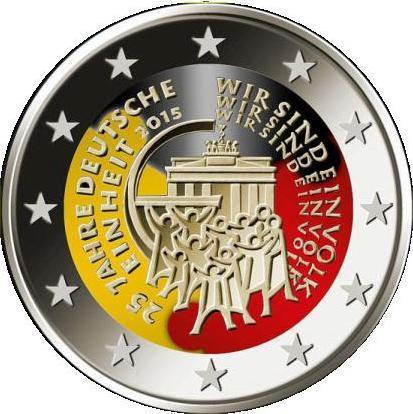 2 euro Allemagne 2015 Réunification couleur 1