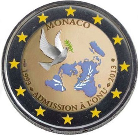2 euro Monaco 2013 O.N.U couleur 3