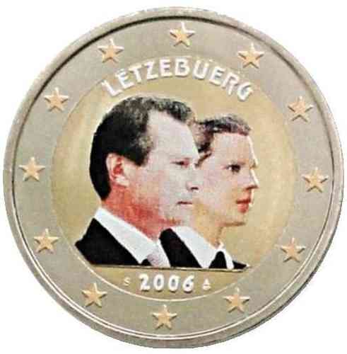 2 euro Luxembourg 2006 Grand Duc Guillaume couleur 1