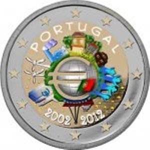 2 euro Portugal 2012 - 10 ans de l'euro couleur 2