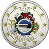 2 euro Estonie 2012 - 10 ans de l'euro couleur 1
