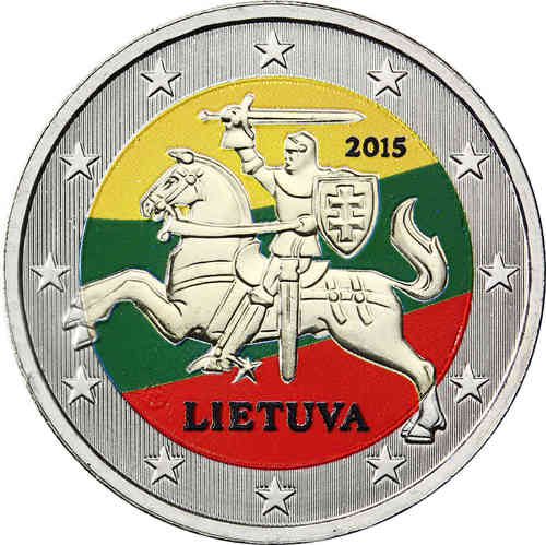 2 euro Lituanie 2015 couleur 2