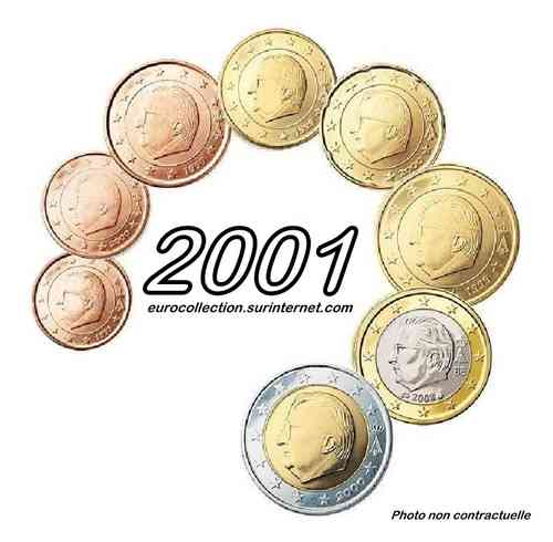 Serie euro Belgique 2001