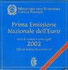 Coffret euro Italie 2002 annuel