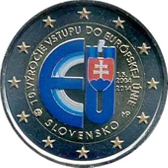 2 euro Slovaquie 2014 Union Européenne couleur 4