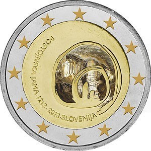 2 euro Slovenie 2013 Grotte de Postojna couleur 4