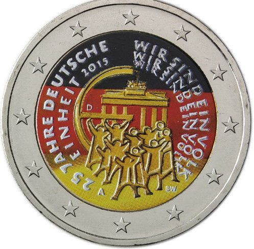 2 euro Allemagne 2015 Réunification couleur 3