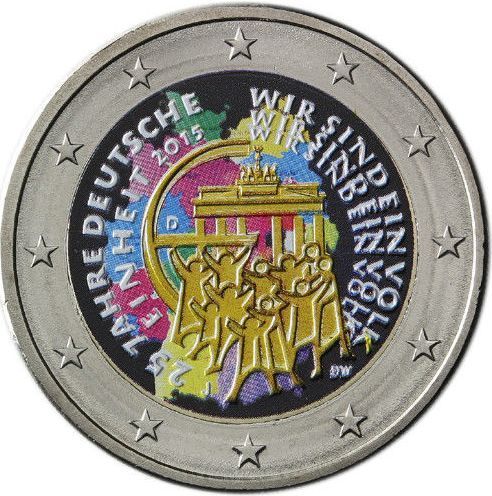 2 euro Allemagne 2015 Réunification couleur 7