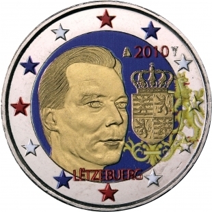 2 euro Luxembourg 2010 Grand Duc Henri couleur 3
