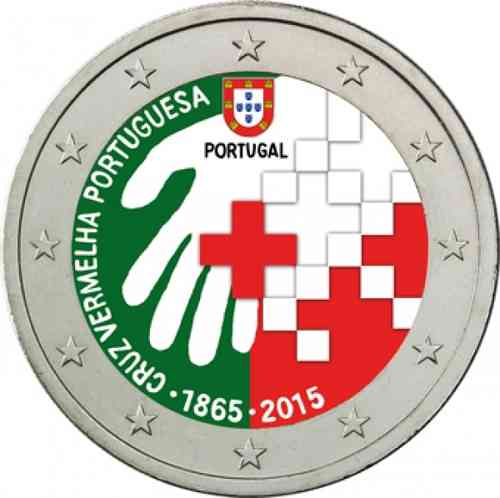 2 euro Portugal 2015 Croix Rouge couleur 1