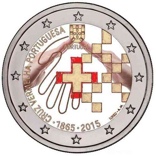 2 euro Portugal 2015 Croix Rouge couleur 2