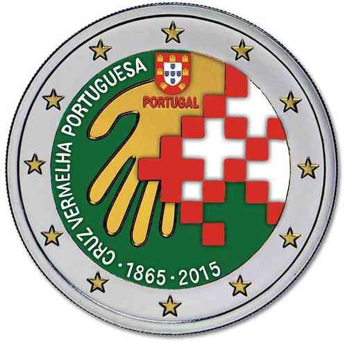 2 euro Portugal 2015 Croix Rouge couleur 3