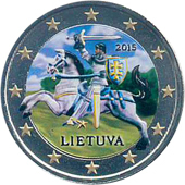 2 euro Lituanie 2015 couleur 5