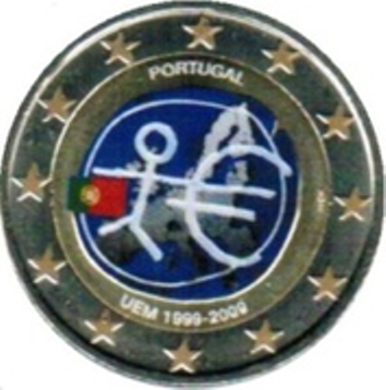 2 euro Portugal 2009 E.M.U couleur 1