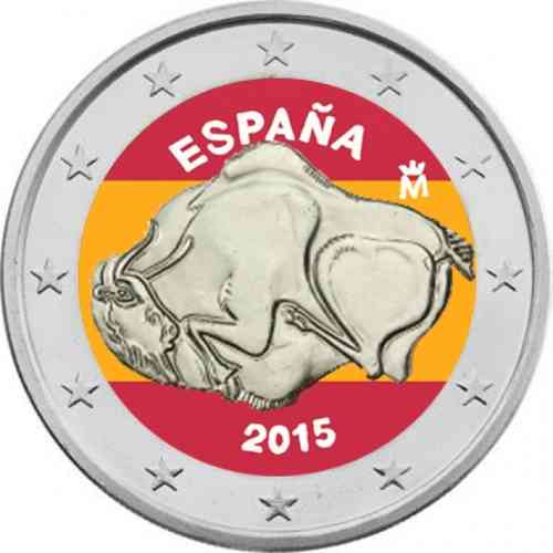 2 euro Espagne 2015 Grotte d'Altamira couleur 6