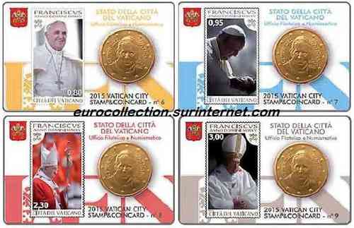Série Coincard  Vatican 2015 Pape François