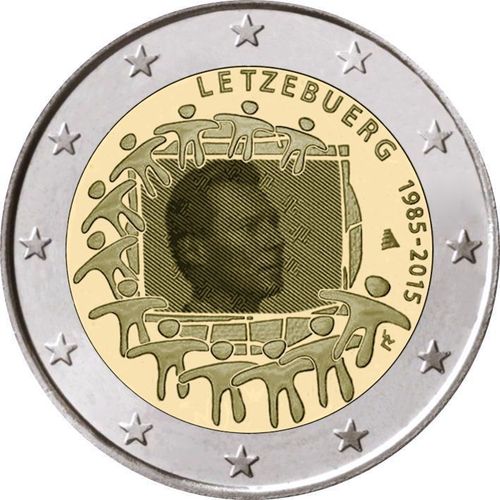 2 euro Luxembourg 2015 Drapeau Européen