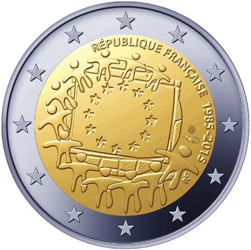 2 euro France 2015 Drapeau Européen