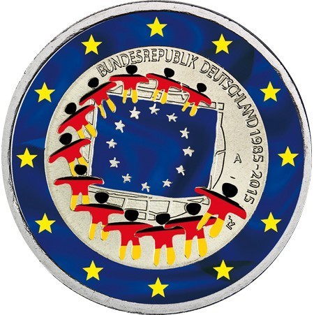 2 euro Allemagne 2015 Drapeau Européen couleur 2