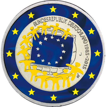 2 euro Allemagne 2015 Drapeau Européen couleur 6