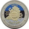 2 euro Estonie 2012 - 10 ans de l'euro couleur 4