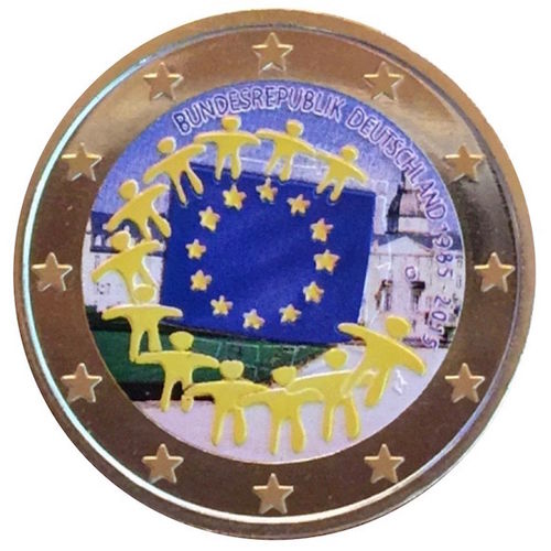 2 euro Allemagne 2015 Drapeau Européen couleur 10