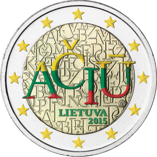 2 euro Lituanie 2015 ACIU couleur 5