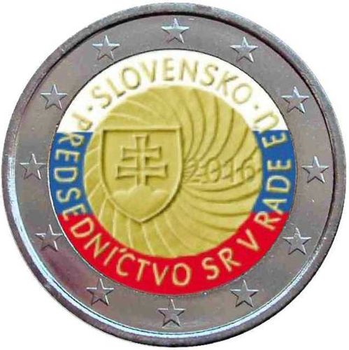 2 euro Slovaquie 2016 Présidence UE couleur 3