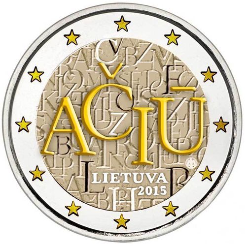 2 euro Lituanie 2015 ACIU couleur 6