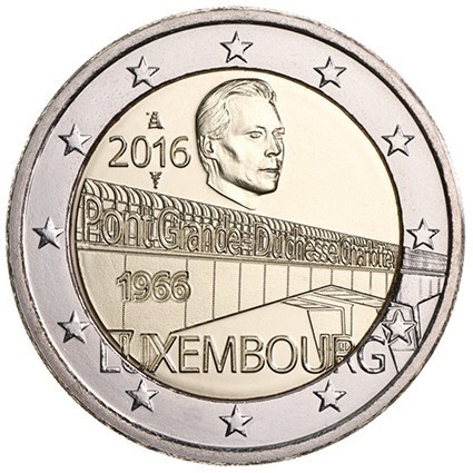 2 euro Luxembourg 2016 Pont Grande Duchesse Charlotte