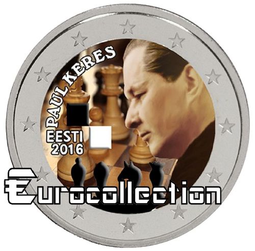 2 euro Estonie 2016 Paul Keres couleur 4