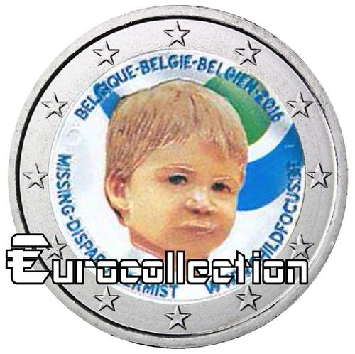 2 euro Belgique 2016 Child Focus couleur 2