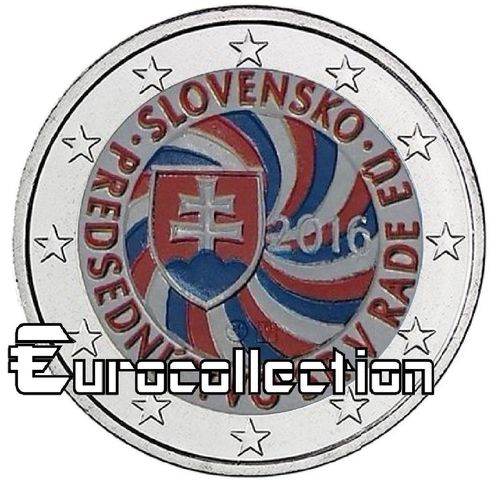 2 euro Slovaquie 2016 Présidence UE couleur 6