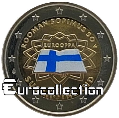 2 euro Finlande 2007 Traité de Rome couleur 2