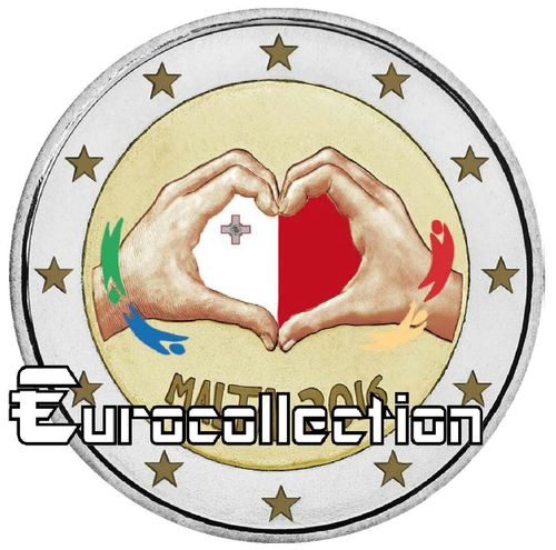 2 euro Malte 2016 Amour couleur 1