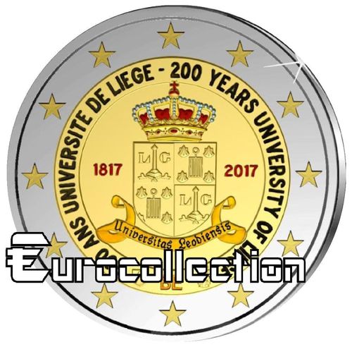 2 euro Belgique 2017 Université liège couleur 2