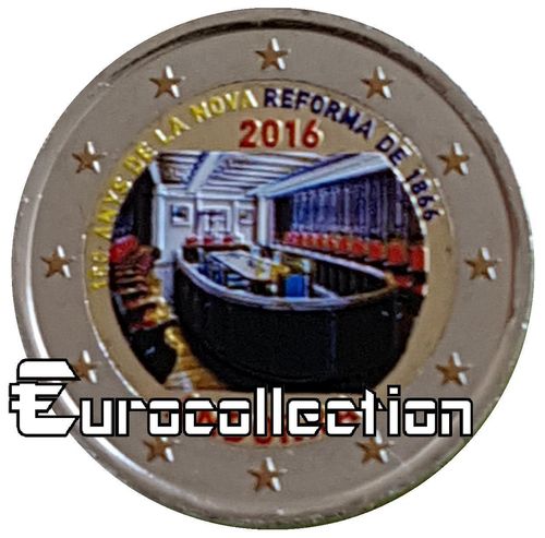 2 euro Andorre 2016 Réforme de 1886 couleur 2