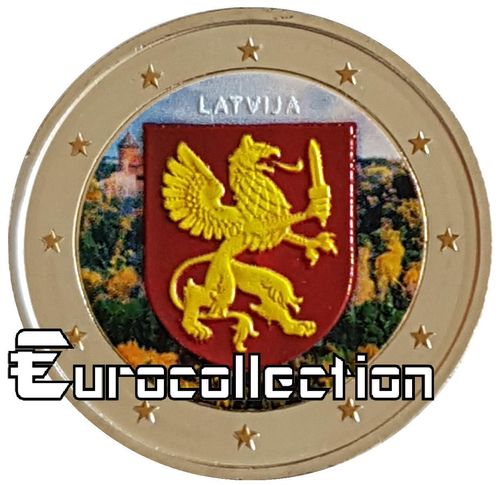 2 euro Lettonie 2017 Latgale couleur 2