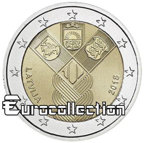 2 euro Lettonie 2018 Indépendance des Pays baltes