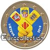 2 euro Lituanie 2018 Indépendance des Pays baltes couleur 1