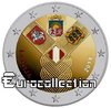 2 euro Lettonie 2018 Indépendance des Pays baltes couleur 4