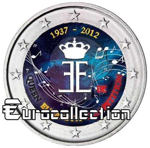 2 euro Belgique 2012 Reine Elisabeth couleur  6