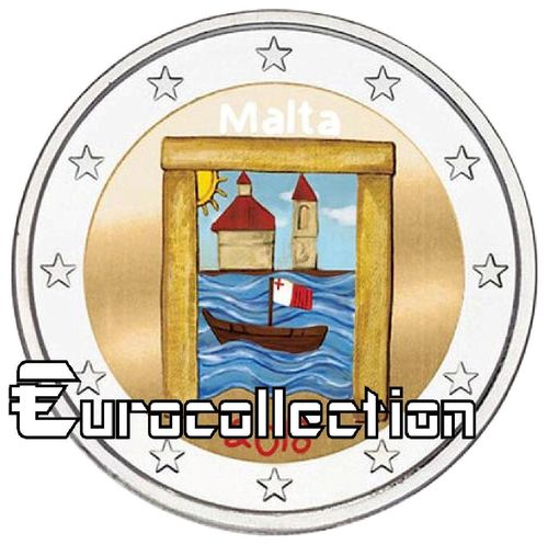 2 euro Malte 2018 Patrimoine Culturel couleur 1