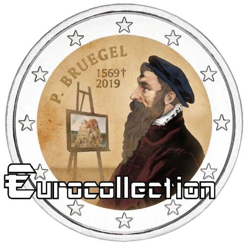2 euro Belgique 2019 Pieter Brugel couleur 1